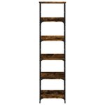 vidaXL Bibliothèque chêne fumé 50x33x188 5 cm bois d'ingénierie