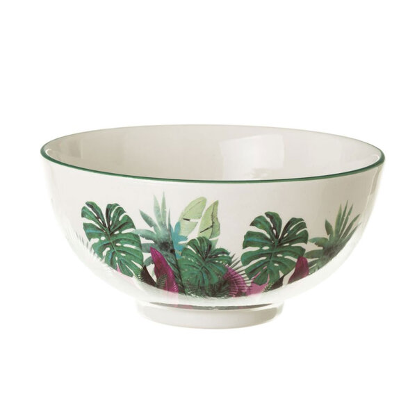 Grand bol en porcelaine - tropical