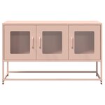 vidaXL Meuble TV rose 100 5x39x60 5 cm acier laminé à froid