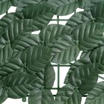 vidaXL Écran de balcon avec feuilles vert foncé 600x75 cm