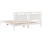 vidaXL Cadre de lit extra long sans matelas 200x220 cm bois massif