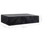 Vidaxl housse de chaise de jardin 8 œillets 218 x 77 x 55 cm