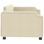 vidaXL Lit de repos crème 100x200 cm tissu