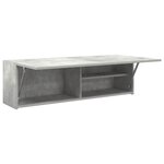 vidaXL Armoire murale de bain gris béton 100x25x30cm bois d'ingénierie