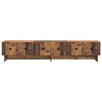 vidaXL Meuble TV 147 x 34 5 x 30 cm Bois ancien Bois d'ingénierie