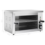 vidaXL Salamandre Gastronorm électrique 3000 W Acier inoxydable