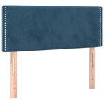 vidaXL Sommier à lattes de lit avec matelas Bleu foncé 100x200 cm