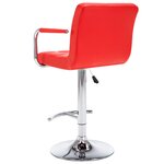 vidaXL Tabourets de bar lot de 2 rouge similicuir