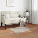 vidaXL Tapis en Fourrure Synthétique de Lapin Olite Beige 60 x 90 cm