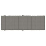 vidaXL Coussin de chaise longue gris foncé mélangé 186x58x4 cm tissu
