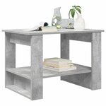 vidaXL Table basse Gris béton 72 x 50 x 50 cm Bois d'ingénierie