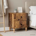 vidaXL Cabinet de chevet 2 Pièces Bois ancien 43 x 34 5 x 48 cm