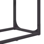 vidaXL Portant de bois chauffage noir 60x25x100 cm