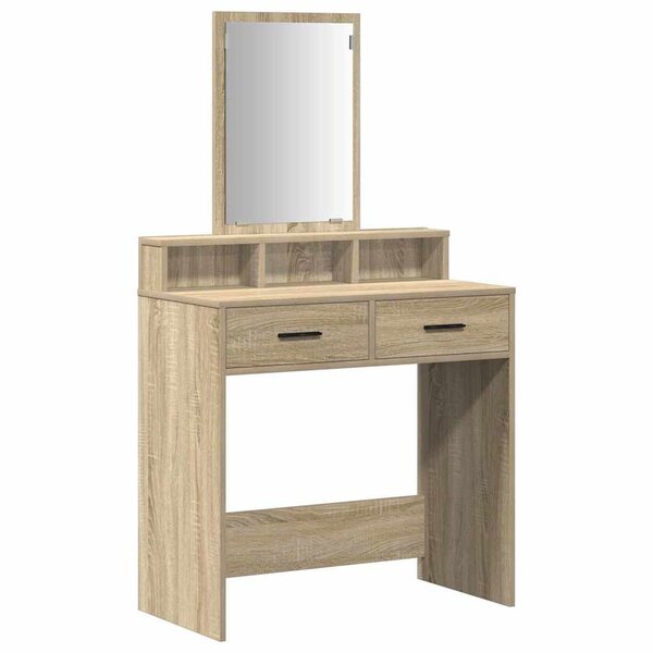 vidaXL Coiffeuse Chêne Sonoma 79 x 41 x 140 cm Bois d'ingénierie