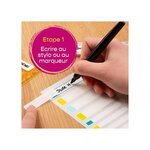 Sachet de 24 étiquettes plastifiées basiques couleurs assories AVERY