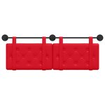 vidaXL Tête de lit suspendue Rouge Simili cuir