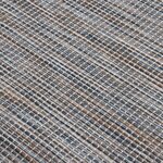 vidaXL Tapis à tissage plat d'extérieur 100x200 cm Marron et bleu