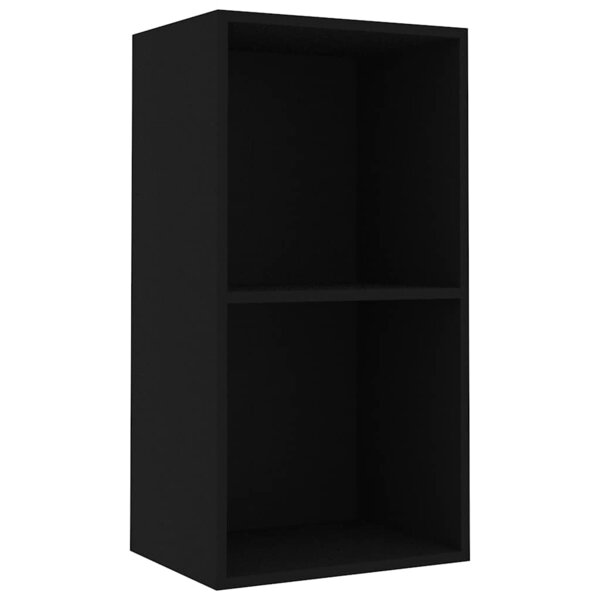 vidaXL Bibliothèque noir 40x30x76 5 cm bois d'ingénierie