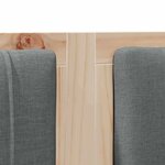 vidaXL Tête de lit capitonnée Marron 180 cm Pin massif