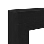 VidaXL Cadre de cheminée chêne noir 100x30x87 5 cm bois d'ingénierie
