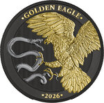 Monnaie GOLDEN EAGLE Limited Edition 1 Oz Argent 5€ Euro Malta 2026