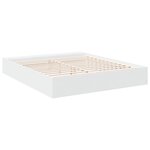 vidaXL Cadre de lit sans matelas blanc 180x200 cm