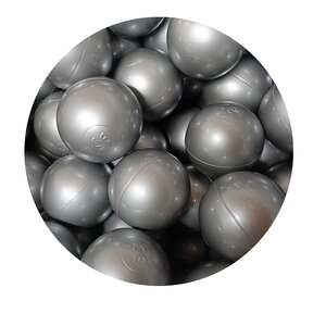 Lot de 50 balles - gris argenté