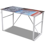 Bureau table meuble travail informatique rectangulaire unique 0502067