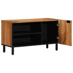 vidaXL Unites TV avec étagère Bois d'Acacia Massif 80 x 31 5 x 46 cm