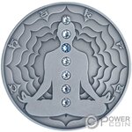 Monnaie VISHUDDHA Chakra 2 Oz Argent 2000 Francs Cameroon 2021