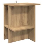 vidaXL Table basse 2 Pièces Chêne artisanal 40 x 30 x 49 cm