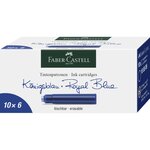 Etui de 6 cartouches Standard effaçable Bleu royal x 10 FABER-CASTELL