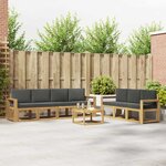 vidaXL Ensemble de canapés d'extérieur 7 Pièces