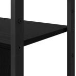 vidaXL Étagère Chêne noir 80 x 30 x 155 5 cm Bois d'ingénierie