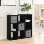 vidaXL Buffet Chêne noir 73 5 x 24 x 69 5 cm