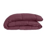 Couette Microfibre Prune & Parme 240 x 260 cm