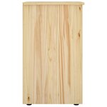 vidaXL Armoire Marron 34 x 39 x 61 5 cm Bois de Pin Massif