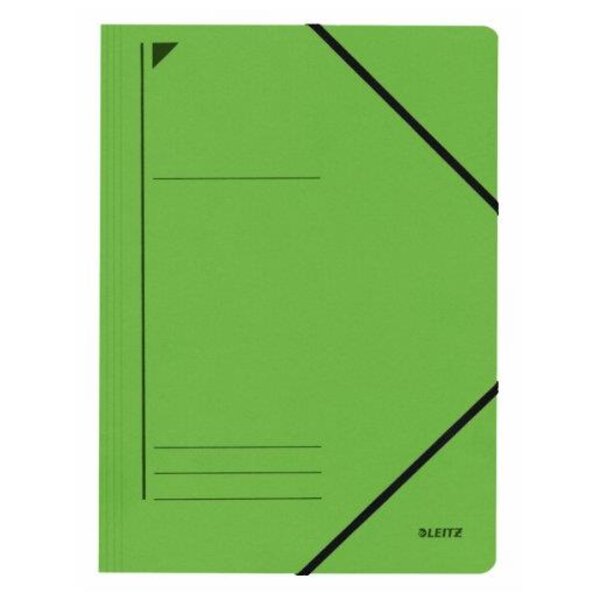 Chemise à élastique, format A4, carton robuste Vert LEITZ