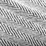 vidaXL Couverture coton à chevrons 220x250 cm Bleu marine