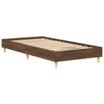 vidaXL Cadre de lit sans matelas chêne marron 90x200cm bois ingénierie