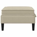 vidaXL Pouf avec Rangement Sable Velours