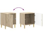 vidaXL Table de chevet Chêne Sonoma 43 x 34 5 x 50 cm