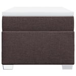 vidaXL Sommier à lattes de lit avec matelas Marron foncé 100x200 cm