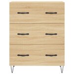 vidaXL Buffet chêne sonoma 69 5x34x90 cm bois d'ingénierie