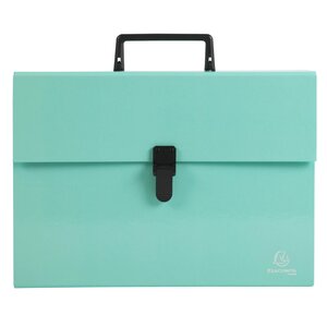 Trieur Familial À Poignée Aquarel 18 Compartiments - Vert Pastel - Exacompta