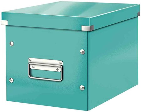 Boîte de rangement Click & Store WOW Cube L, bleu LEITZ
