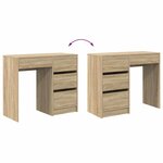 vidaXL Bureau Chêne sonoma 90 x 37 5 x 75 cm Bois d'ingénierie