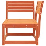 vidaXL Canapé d'angle de jardin cire marron 73x73x78cm bois pin massif