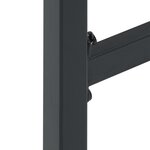 vidaXL Tabourets de bar lot de 4 noir acier enduit de poudre