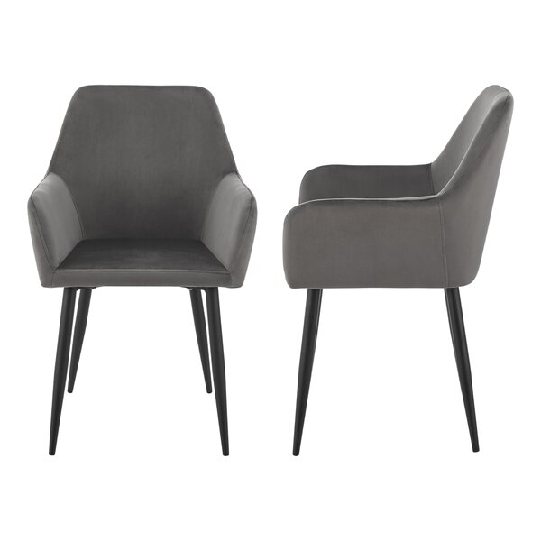 Lot de 2 chaises de salle à manger 86 x 57 x 56 cm gris foncé 03_0006728